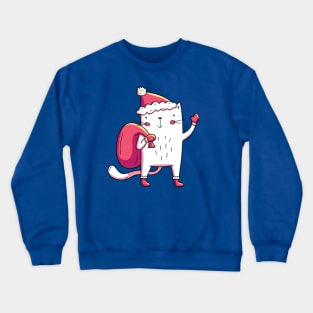 Santa Cat Crewneck Sweatshirt